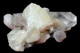 Zoned Apophyllite Crystals With Stilbite - India #72088-2